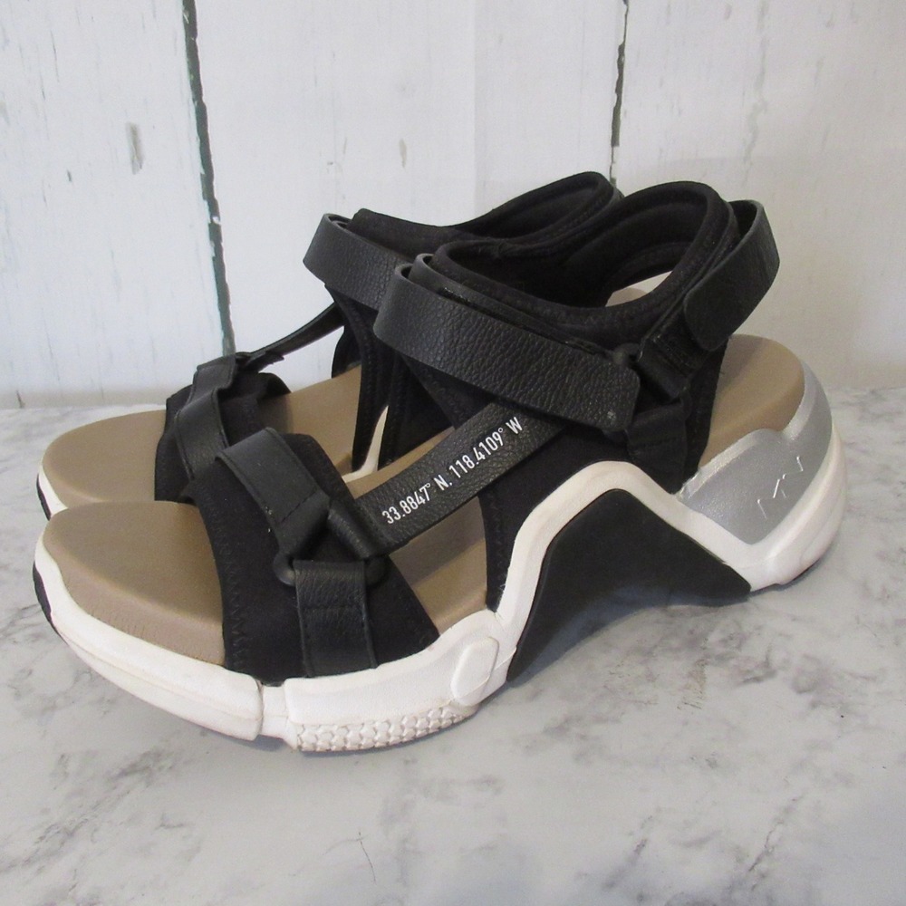 Mark Nason Sandals Womens 10 EU 40 Black Chunky Avant Garde Lagenlook Skechers